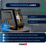 Kruislijnlaser LL-A800 - Twee Verstelbare Llijnen - Groene Laser