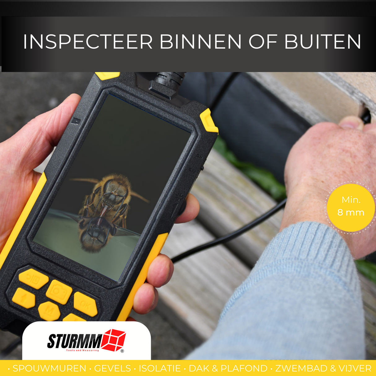 Endoscoop ST-IC301 - Inspectiecamera met dubbele camera - 10 Meter kabel