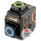 Kruislijnlaser LL-A4300 - 3 x 360° Lijnen - Groene Laser - 4000mAh Accu